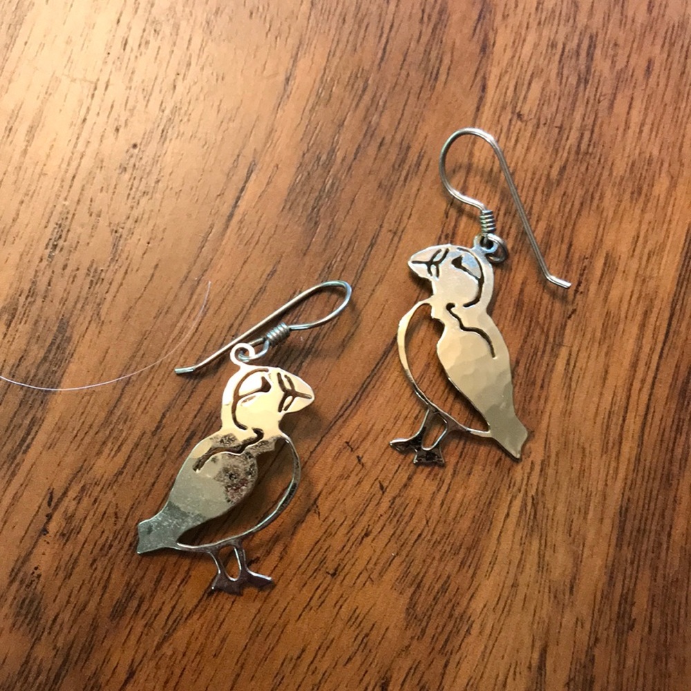 Puffin earrings